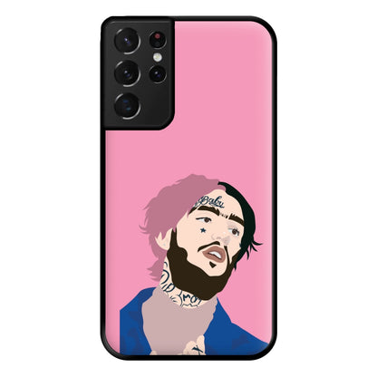 Pink And Black Hair - Peep Phone Case for Galaxy S21 Ultra