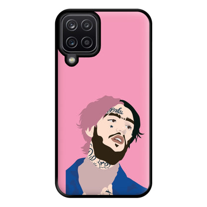 Pink And Black Hair - Peep Phone Case for Galaxy A12