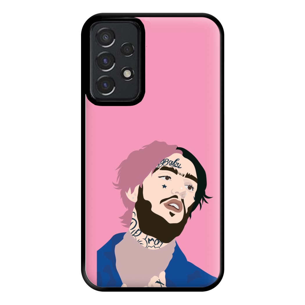 Pink And Black Hair - Peep Phone Case for Galaxy A52 / A52s