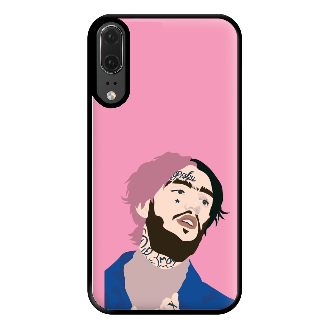 Pink And Black Hair - Peep Phone Case for Huawei P20