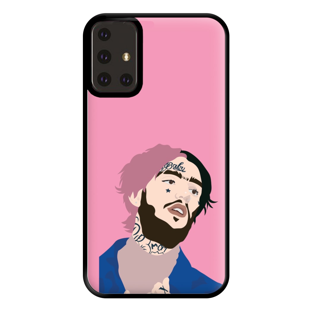 Pink And Black Hair - Peep Phone Case for Galaxy A71