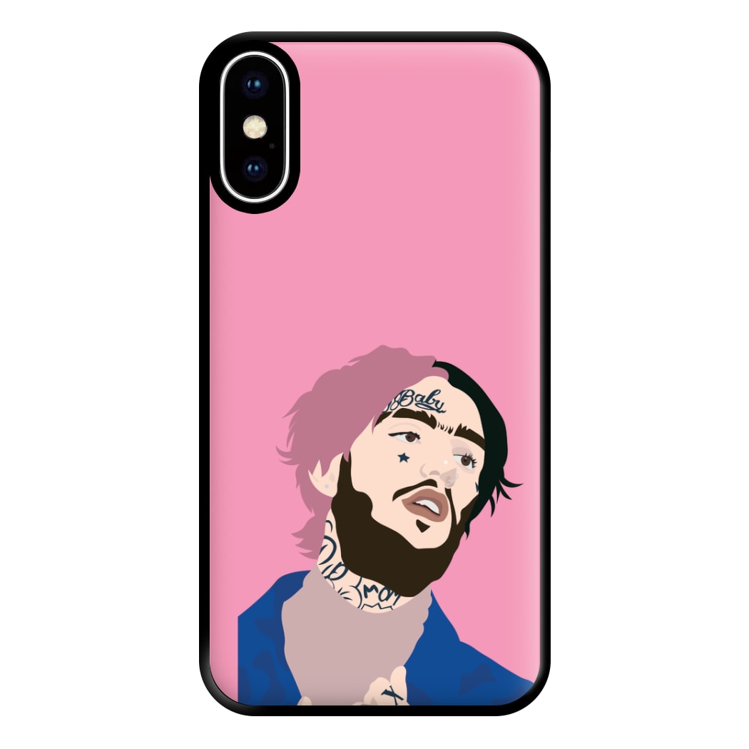 Pink And Black Hair - Peep Phone Case for iPhone XS Max