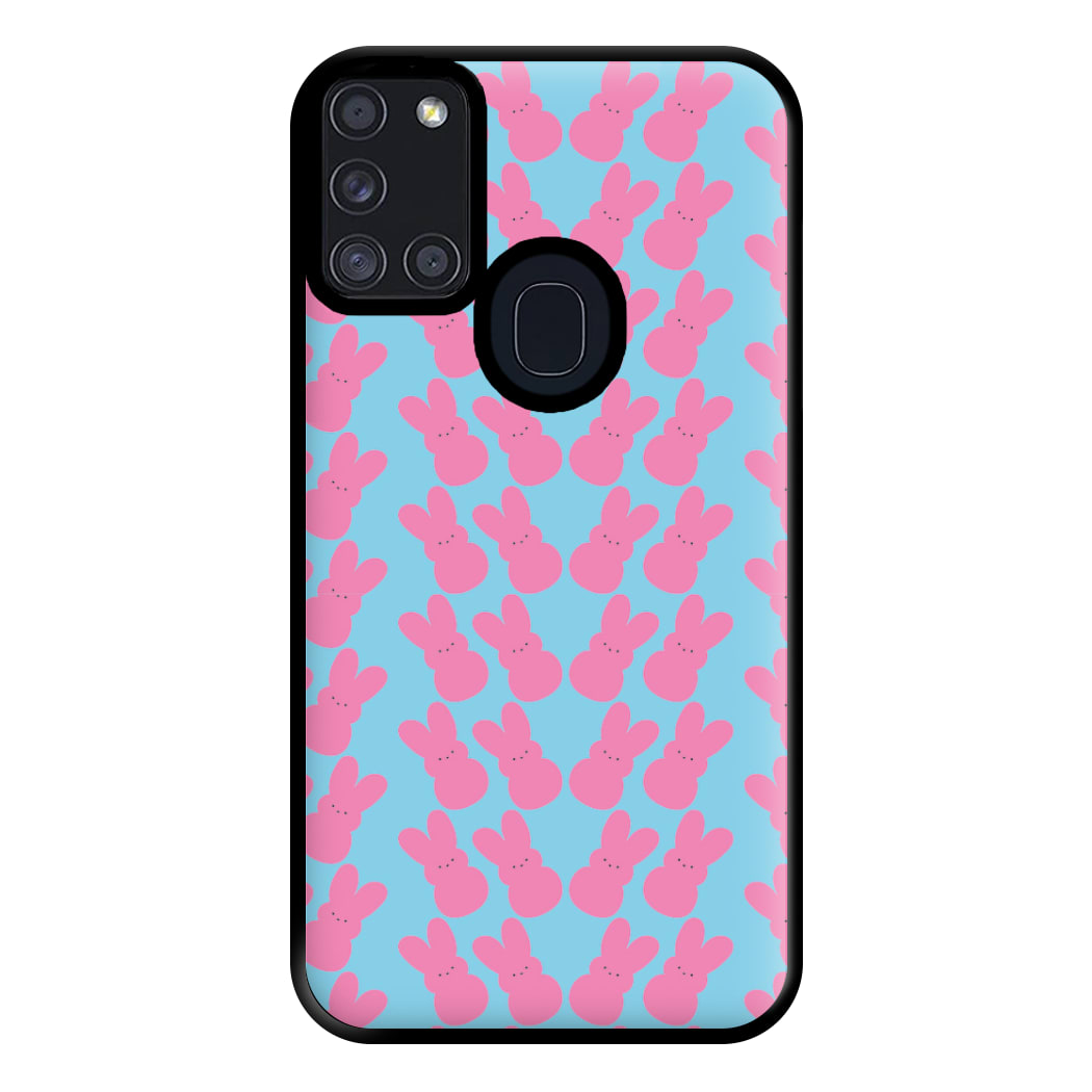 Bunny Pattern - Peep Phone Case for Galaxy A21s