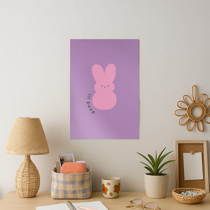Peep Bunny - Peep Art Print