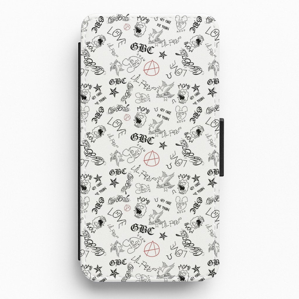 Tattoos - Peep Flip / Wallet Phone Case