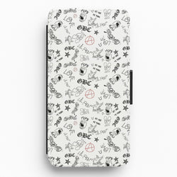 Tattoos - Peep Flip / Wallet Phone Case