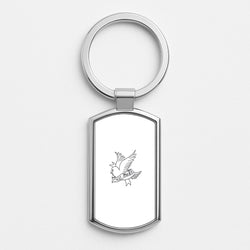 Cry Baby Bird - Peep Silver Keyring