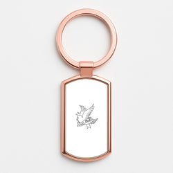 Cry Baby Bird - Peep Rose Gold Keyring