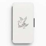 Cry Baby Bird - Peep Flip / Wallet Phone Case 1