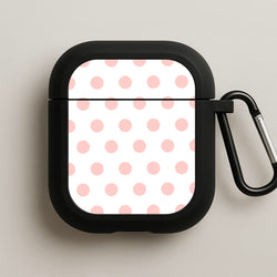 Pink Polka Personalised AirPods Case