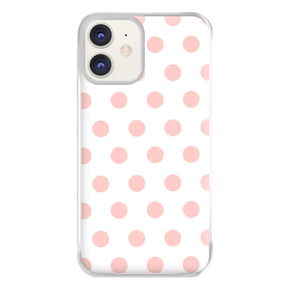 Pink Polka Dot Personalised Phone Case for iPhone 11