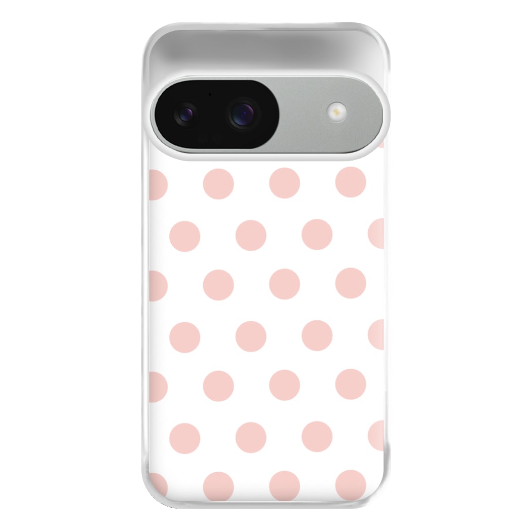 Pink Polka Dot Personalised Phone Case for Google Pixel 9 / 9 Pro