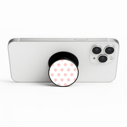 Pink Polka Personalised Phone Stand