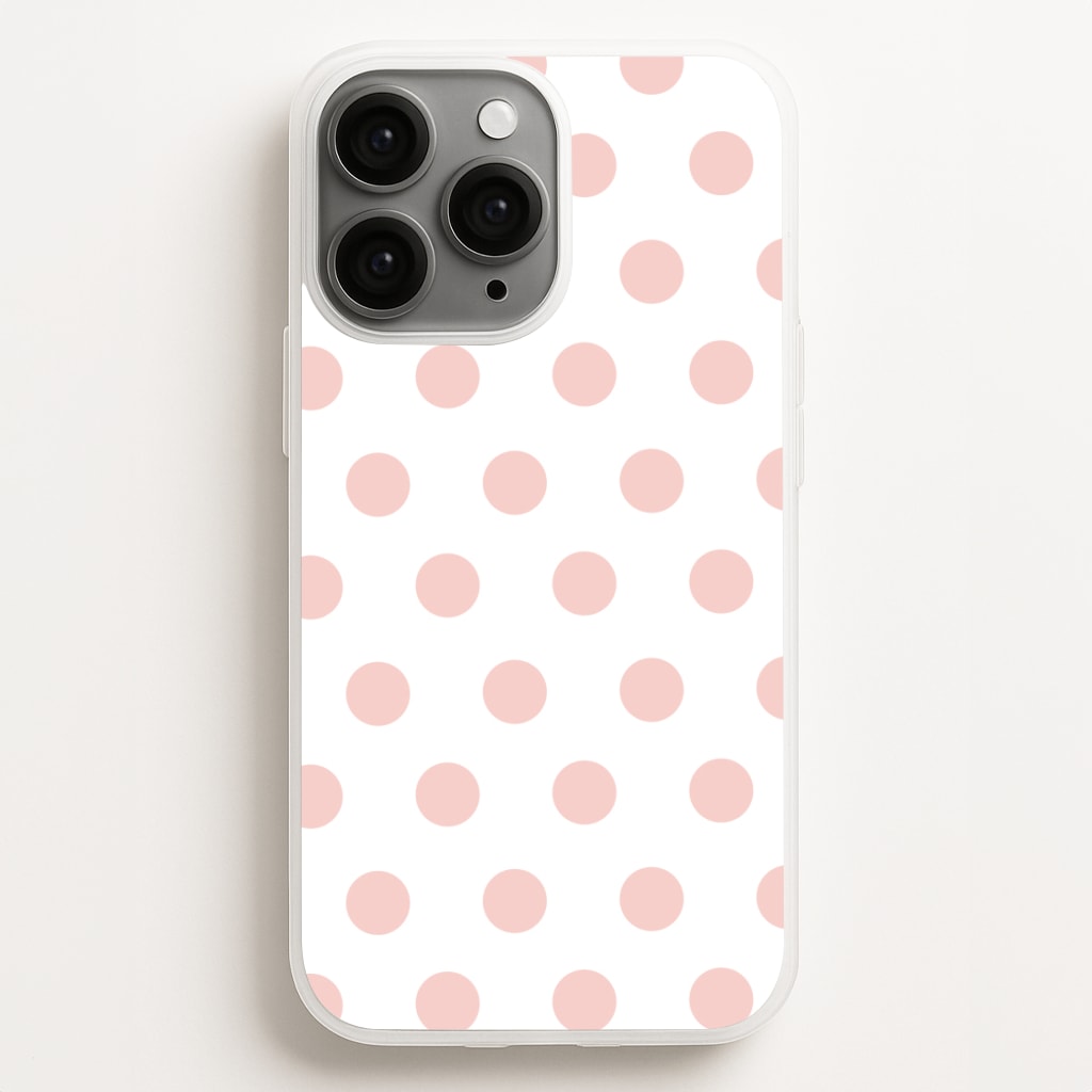 Pink Polka Dot Personalised  - Personalised Phone Case for iPhone 16 Pro Max