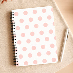Pink Polka Personalised Notepad