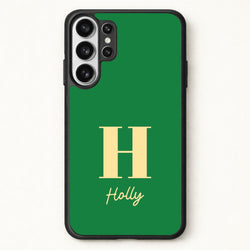 Dark Green Personalised Name Phone Case for Galaxy S26 Ultra