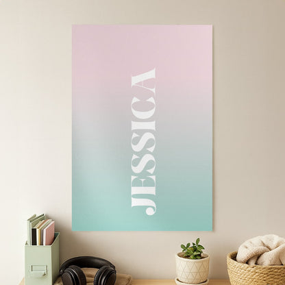 Gradient Personalised Name Poster
