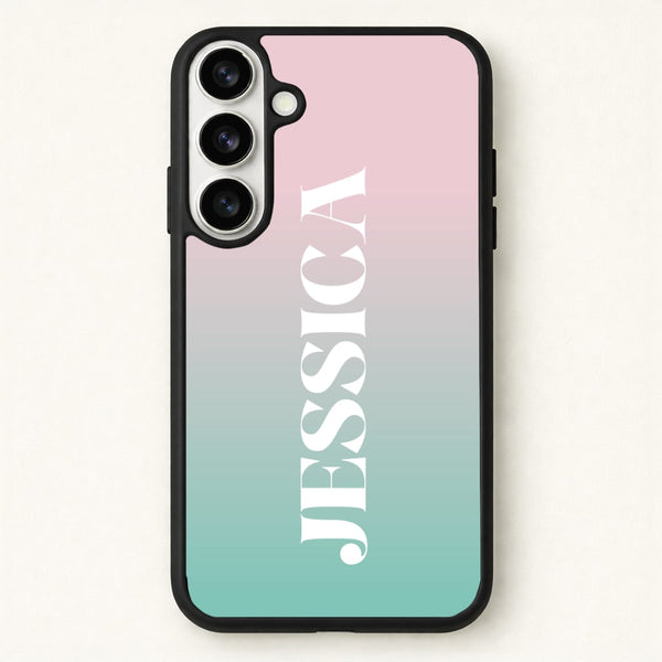 Gradient Personalised Name Phone Case for Galaxy S26 Plus