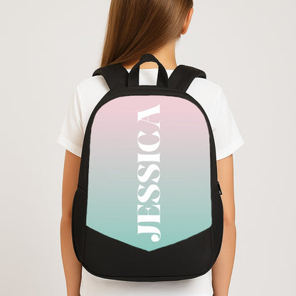 Gradient Personalised Name Backpack