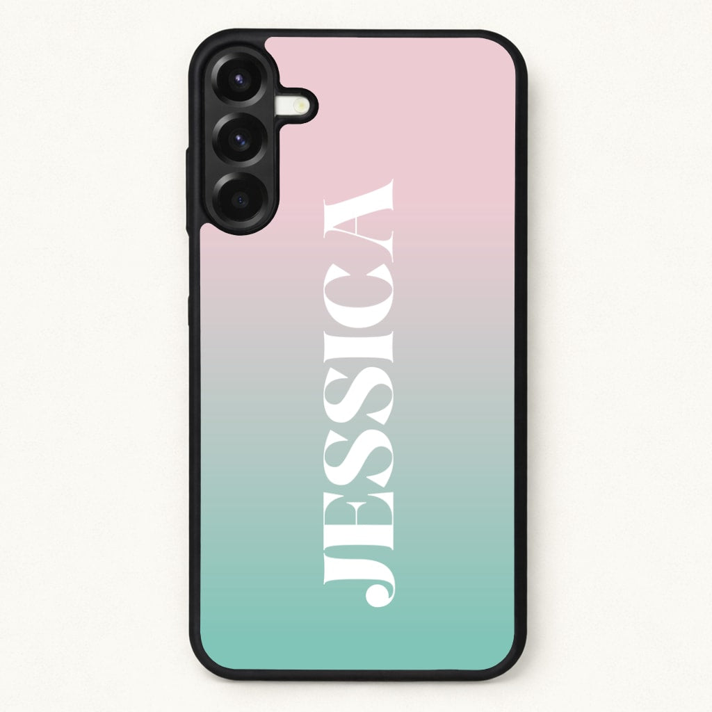Gradient Personalised Name Phone Case for Galaxy A17