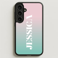Gradient Personalised Name Phone Case for Galaxy S25FE