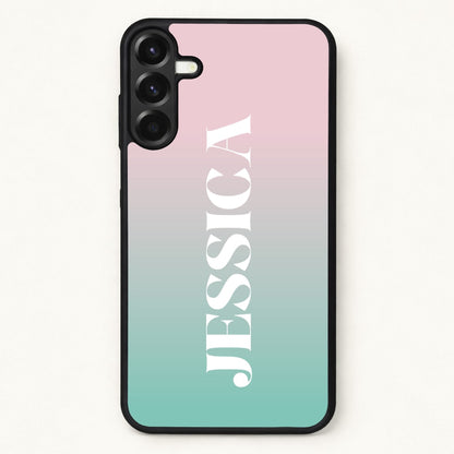 Gradient Personalised Name Phone Case for Galaxy A57