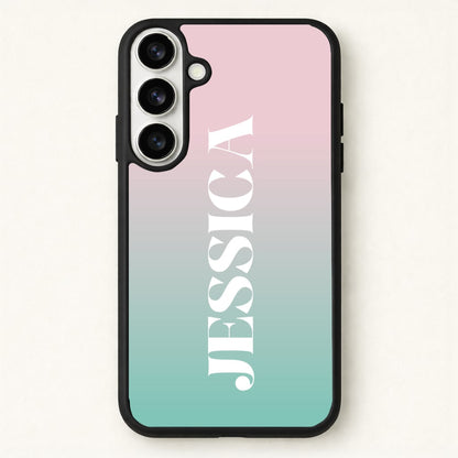 Gradient Personalised Name Phone Case for Galaxy S26