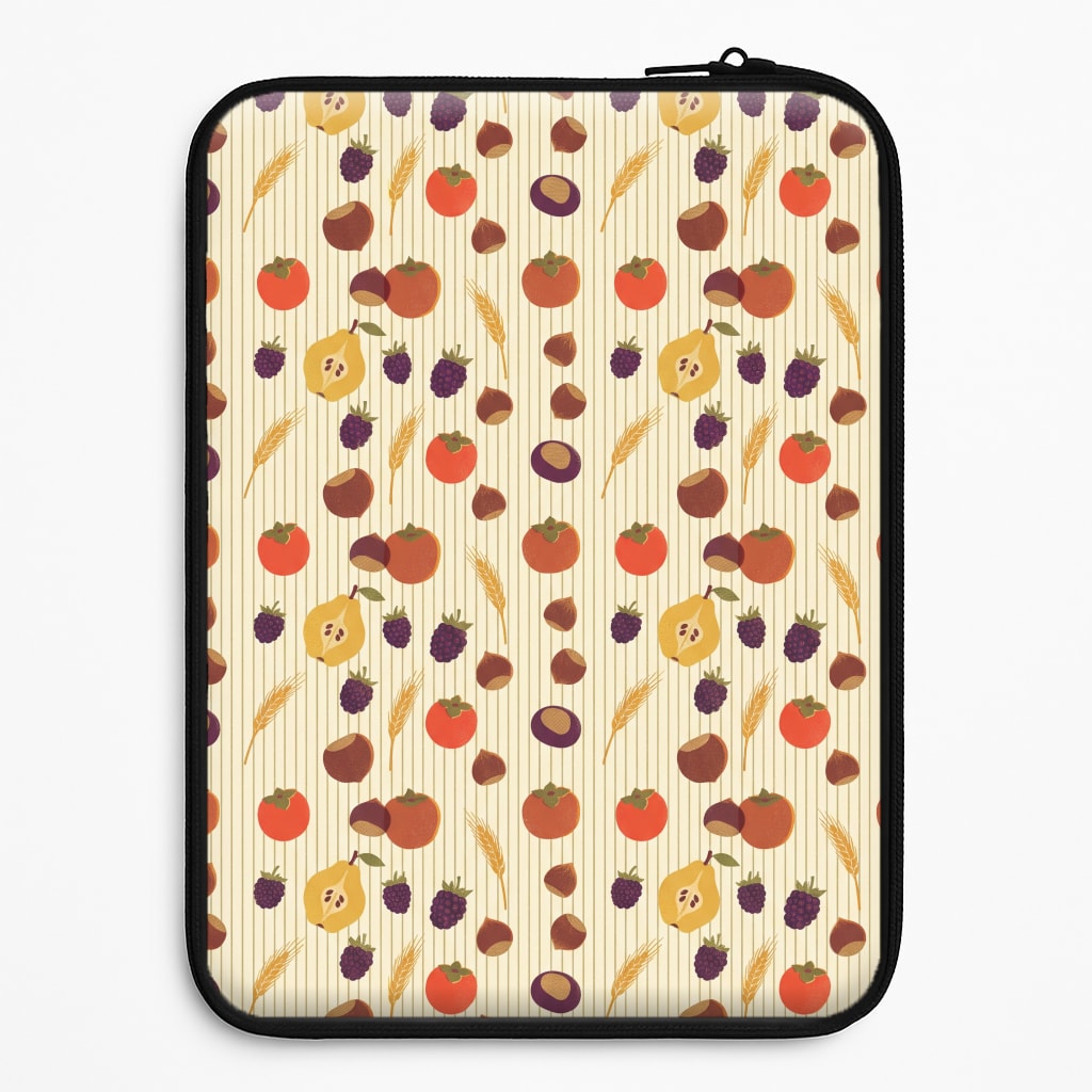 Persimmon Harvest Pattern Laptop Sleeve