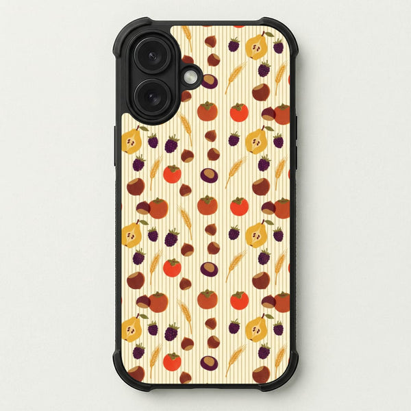Persimmon Harvest Pattern Phone Case — Bumper case