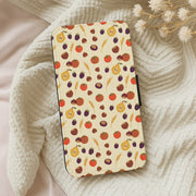 Persimmon Harvest Pattern Wallet Phone Case 5