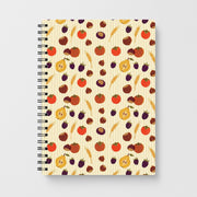 Persimmon Harvest Pattern Notebook 1