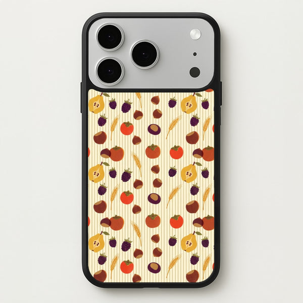 Persimmon Harvest Pattern Phone Case - iPhone 17 Pro Max / Standard