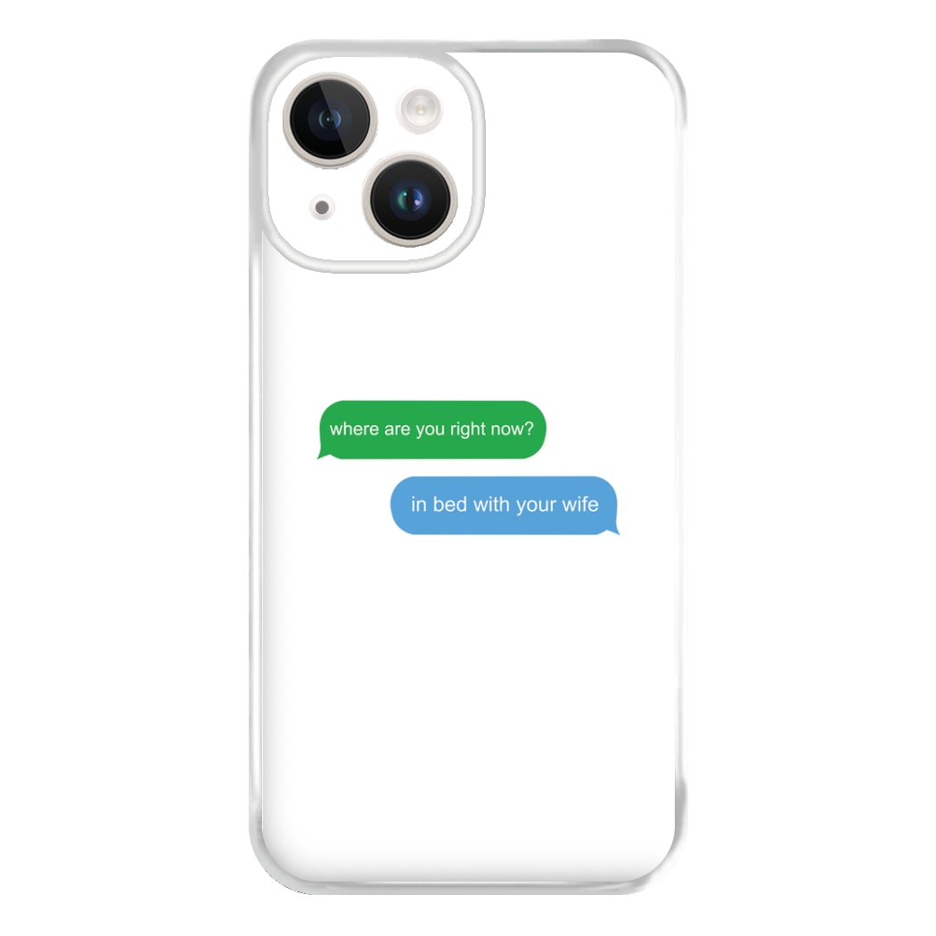 Where Are You Right Now? Phone Case for iPhone 14