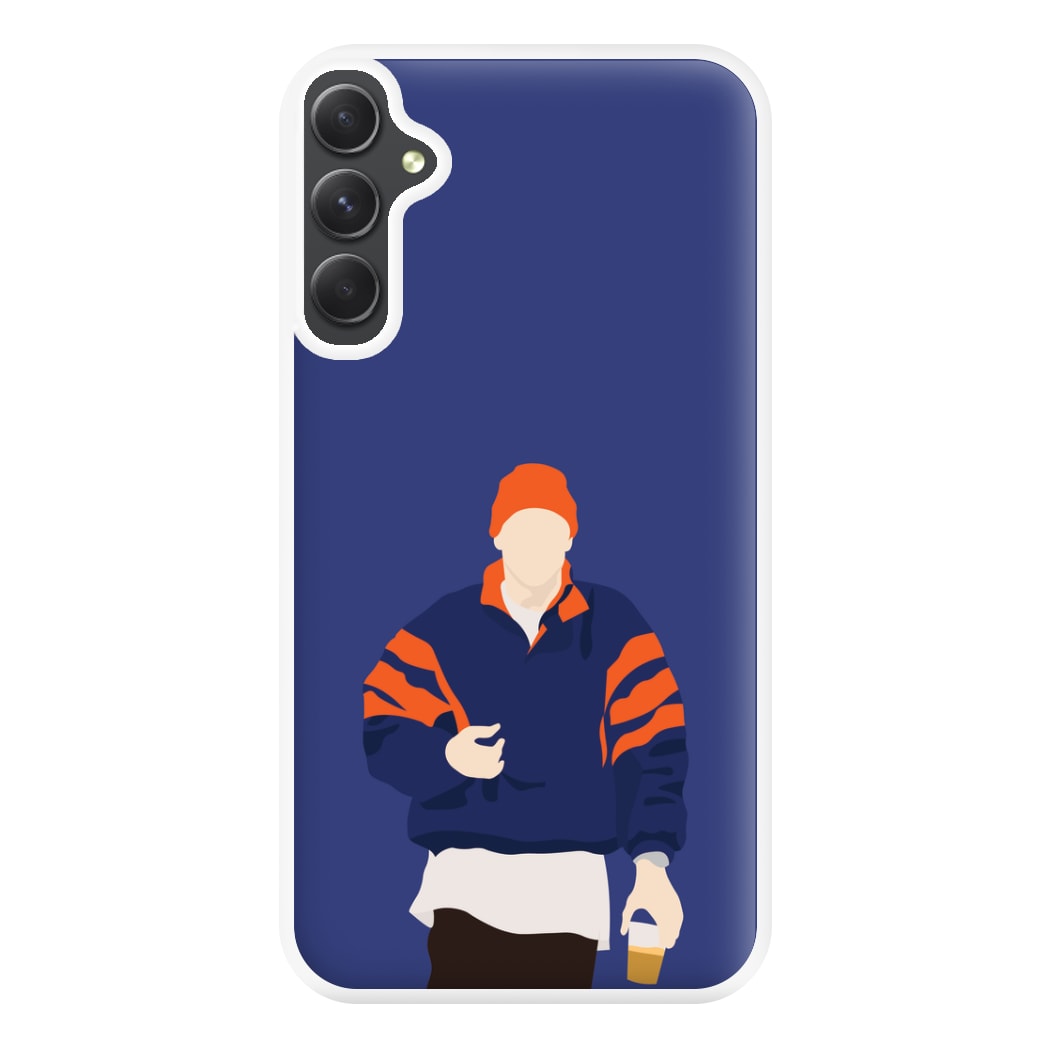 Orange Beanie Phone Case for Galaxy A54