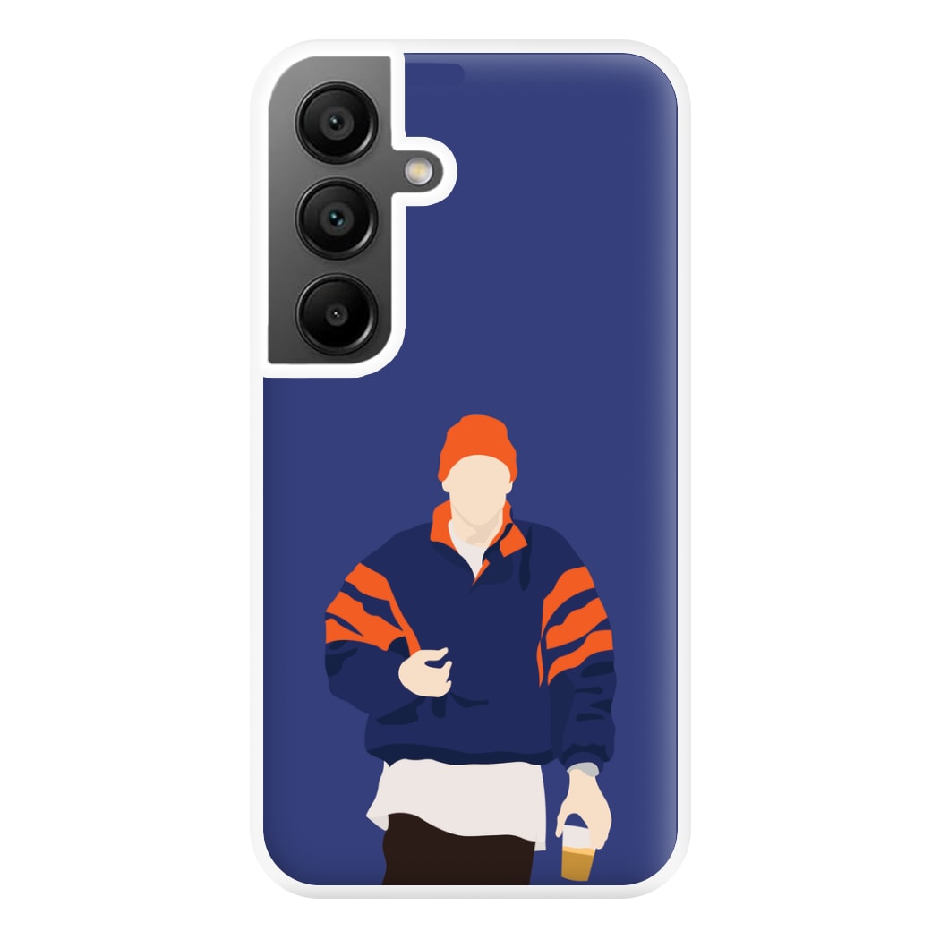 Orange Beanie Phone Case for Galaxy A55