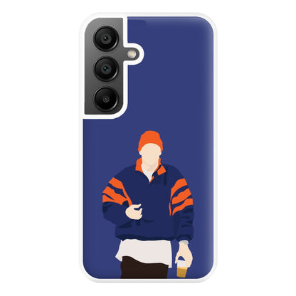 Orange Beanie Phone Case for Galaxy A55