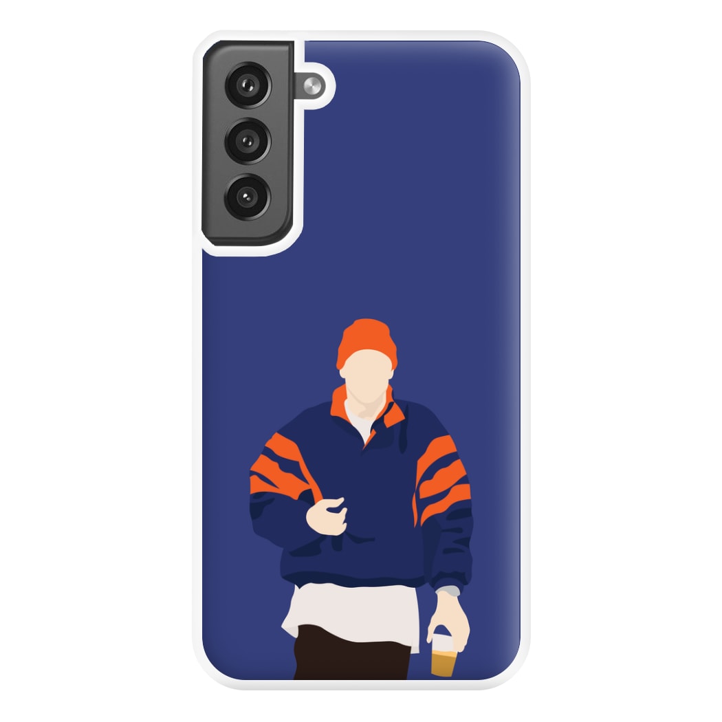 Orange Beanie Phone Case for Galaxy S21FE