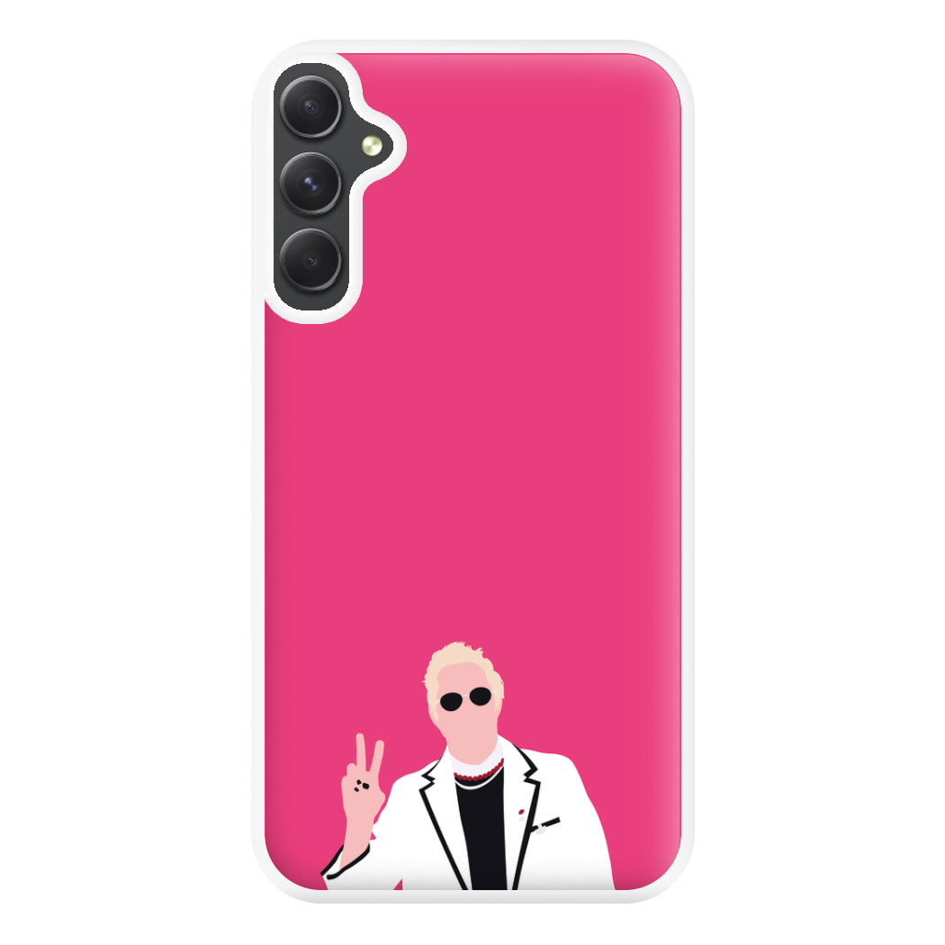 Pink Davidson Phone Case for Galaxy A34