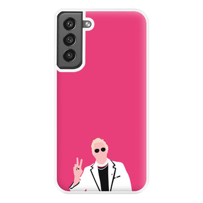 Pink Davidson Phone Case for Galaxy S21FE