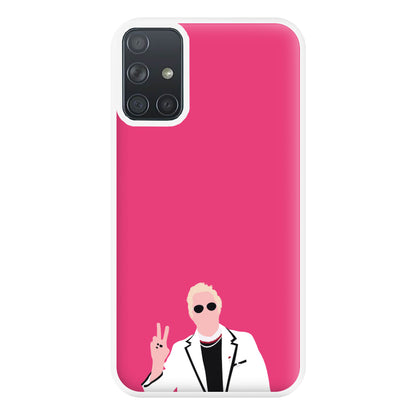 Pink Davidson Phone Case for Galaxy A71