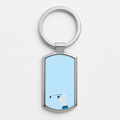 Ryder - Golf Silver Keyring