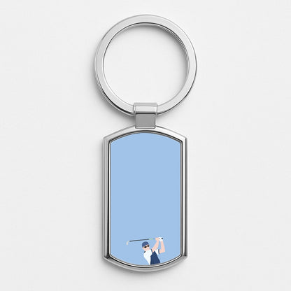 Svensson - Golf Silver Keyring