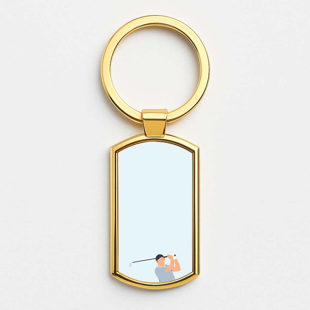 Sheffler - Golf Gold Keyring