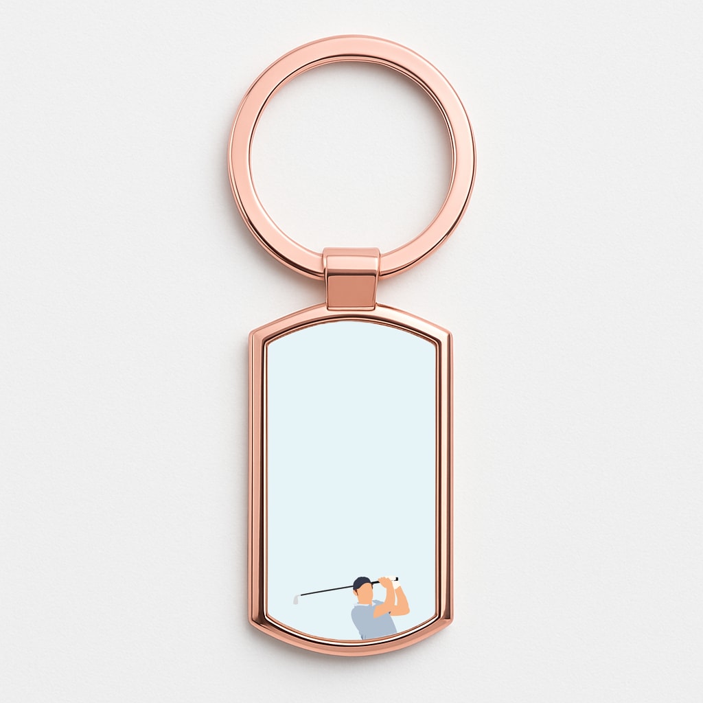 Sheffler - Golf Rose Gold Keyring