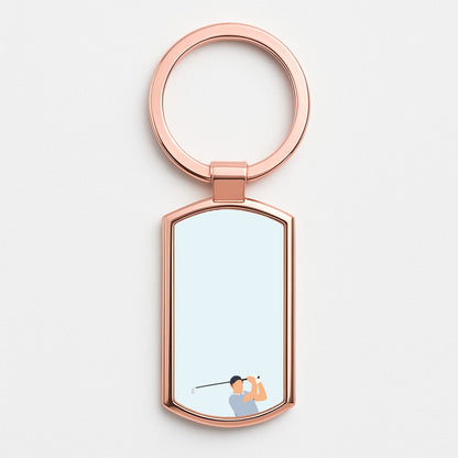 Sheffler - Golf Rose Gold Keyring