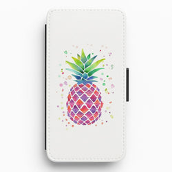Watercolour Pineapple Flip / Wallet Phone Case