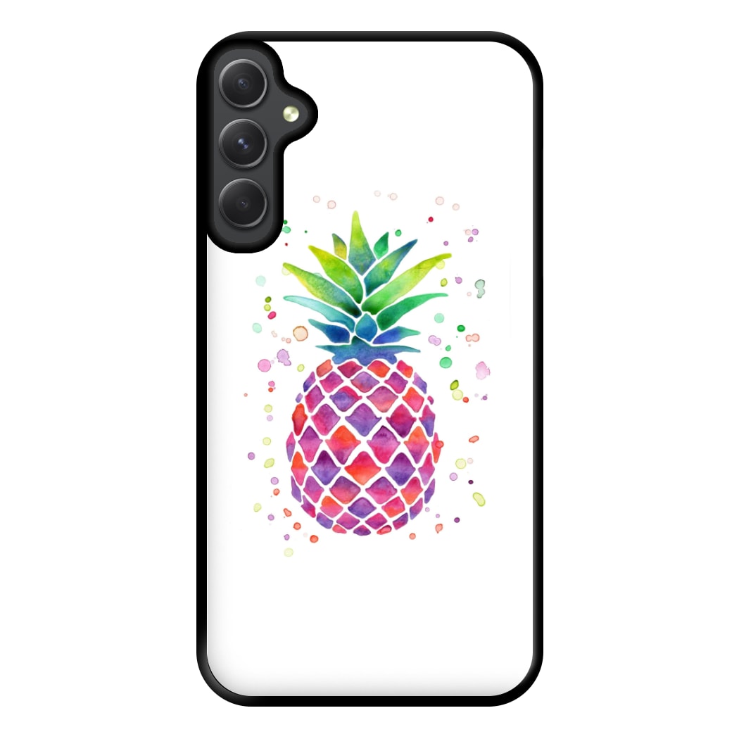 Watercolour Pineapple Phone Case for Galaxy A34