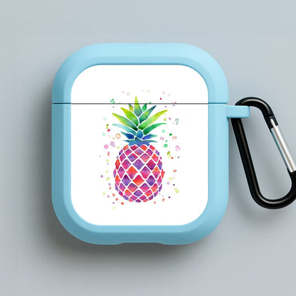 Watercolour Pineapple Blue AirPods Case
