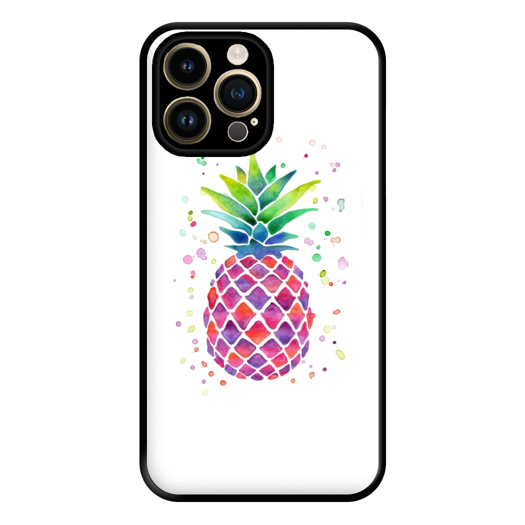 Watercolour Pineapple Phone Case for iPhone 14 Pro Max