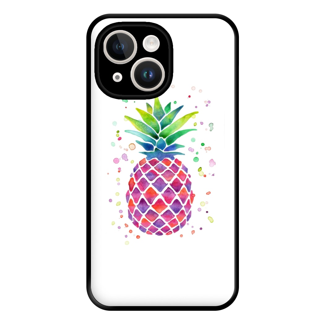 Watercolour Pineapple Phone Case for iPhone 14 Plus